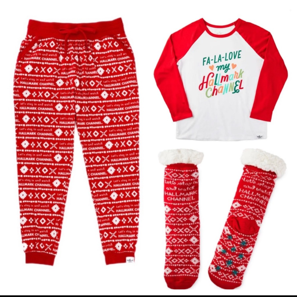 NEW Hallmark Christmas 🎄‎ Shirt & Socks & Pants